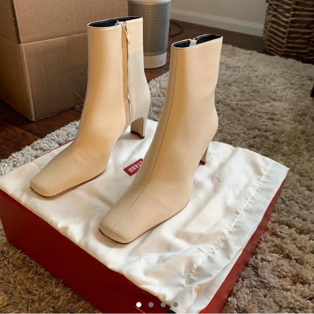 STAUD Eva boot in cream NWB